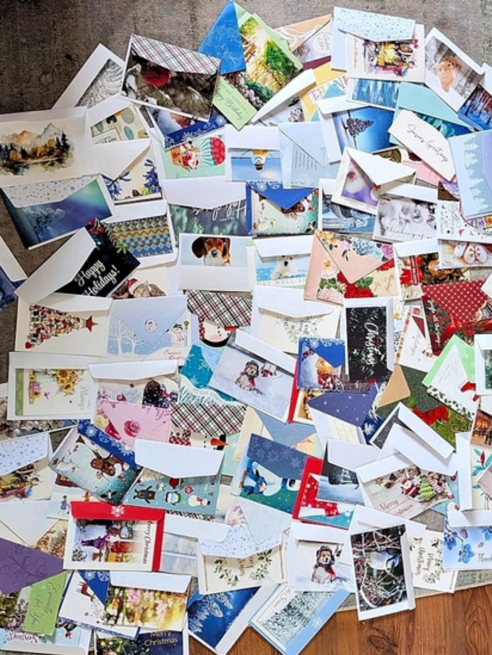 New 90 Pcs Blank Assorted Greeting Card Collection(Mostly Festive Greetings)